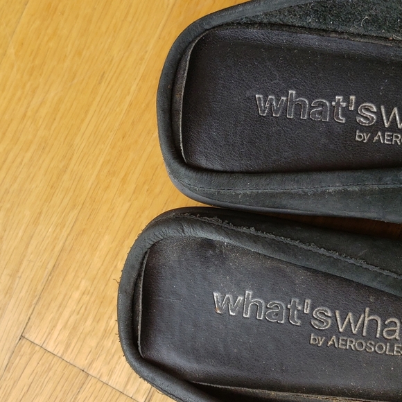 Aerosols Women's Black Suede Mules- 8.5W - Picture 5 of 5